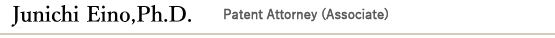 Junnichi Eino  Patent Attorney(Associate)