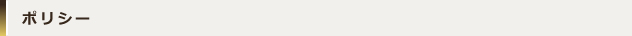 ポリシー